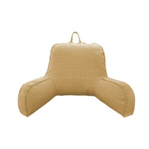 Coussin de lecture jaune
