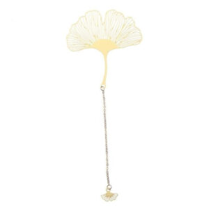 Marque page feuille en métal